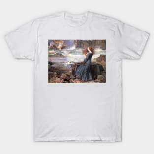 Miranda - The Tempest by John William Waterhouse T-Shirt